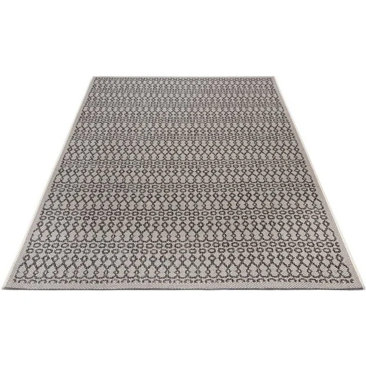 Hanse Home Vanti In- & Outdoor Teppich Wetterfest – Modernes Muster, Wasserfest robuster Aussenteppich Flachgewebe für Garten, Balkon, Terrasse, Wohnzimmer – Beige Grau, 155x235 cm – Bild 4