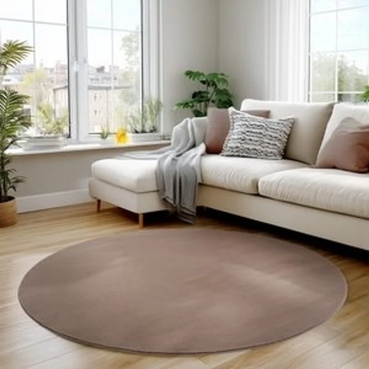 Carpettex Veloursteppich Unicolor - Einfarbig, Läufer, Höhe: 11 mm, Perfekt geeignet für Wohnzimmer, Schlafzimmer,Küche,Kinderzimmer – Bild 5