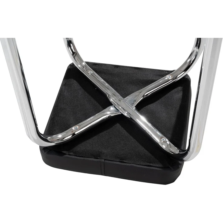 HAKU Sitzhocker Stapelhocker PIK, 2er Set, Schwarz, Kunstleder, stapelbar – Bild 7