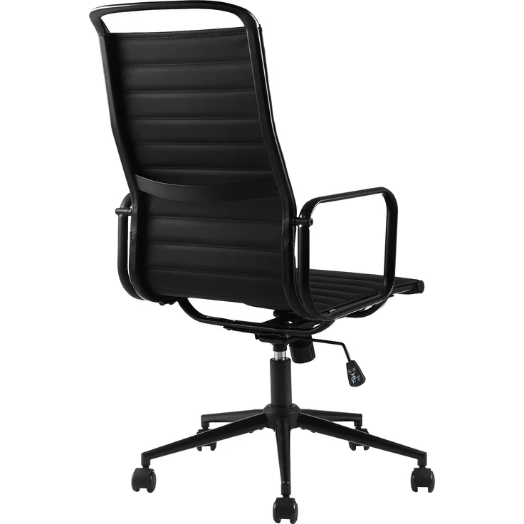 CLP Bürostuhl ergonomisch Nelson, Schreibtischstuhl mit Wippmechanismus, Kunstleder,schwarz – Bild 6