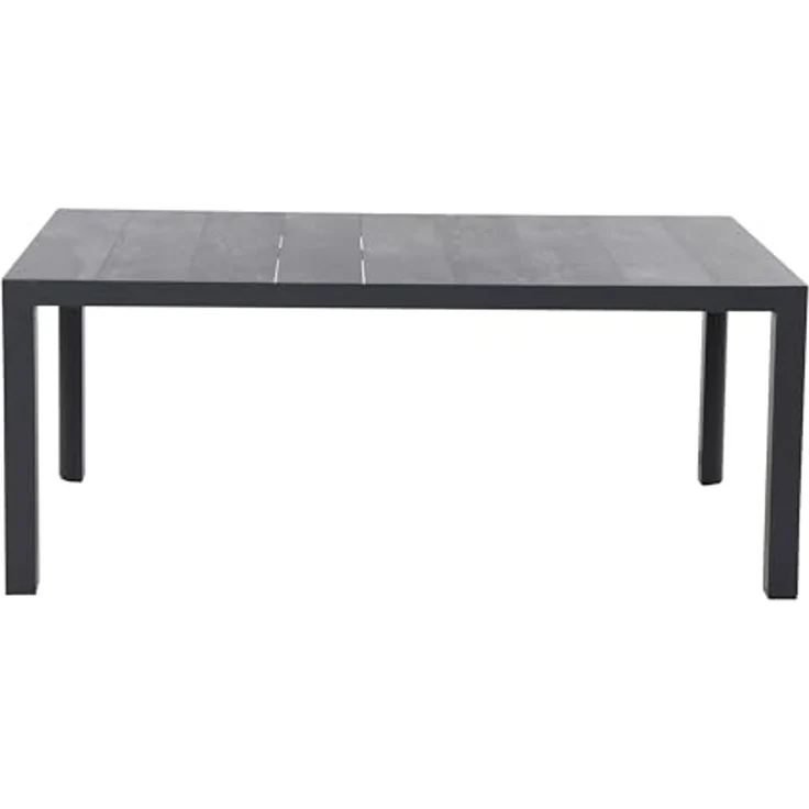Siena Garden Silva Dining Tisch 180x100 cm ? Aluminium (matt anthrazit) & Keramikplatte (wood grey) – Bild 4