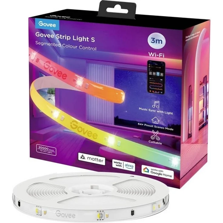 Govee LED Strip Lights Matter ready 3 Meter EEK G – Bild 3