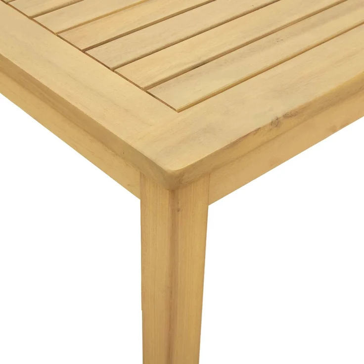 Couchtisch Sofatisch, Helles Akazienholz 60 x 60 x 36 cm Massivholz Akazie d276e – Bild 5