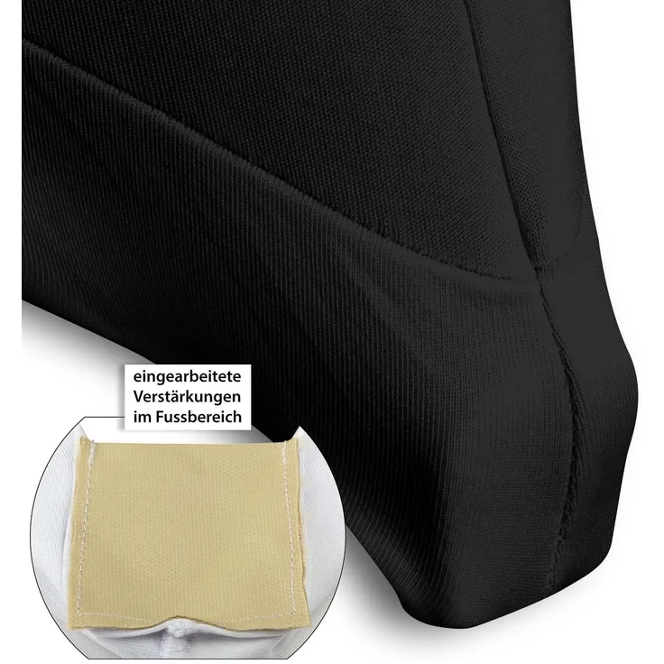 Julido Stehtischhusse Schwarz Ø80cm – Stretch Husse für Hochzeit, Party & Event