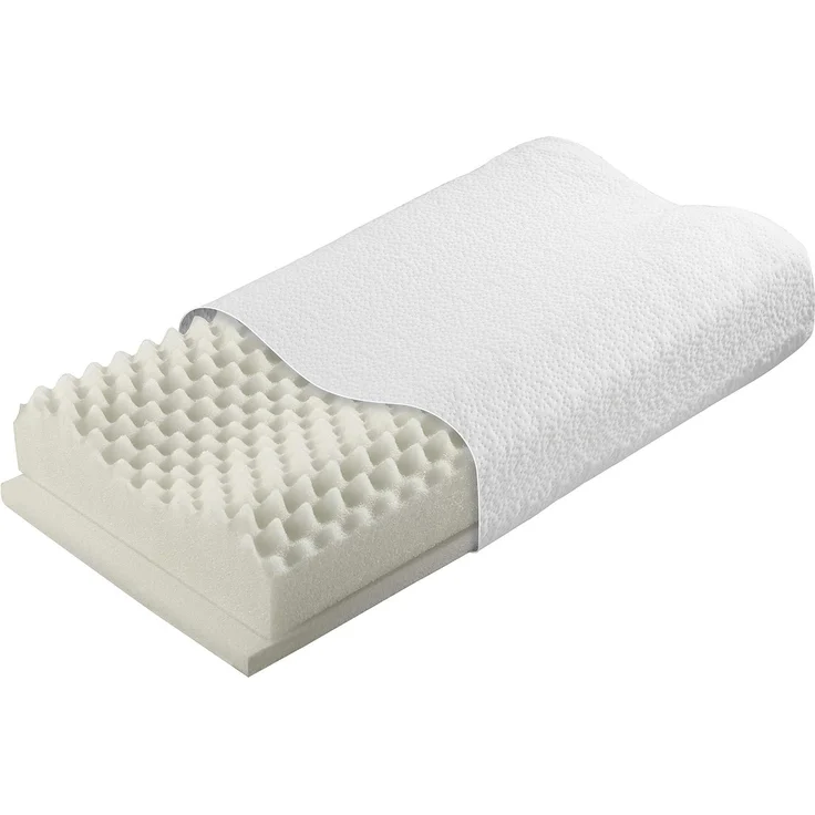 Badenia Trendline Schlafkissen Nackenstützkissen Badenia Trendline® Visco Maxi, Bezug: passend für Bezüge in der Größe 40x80 cm, ergonomische Form mit Memoryeffekt, individuelle Höhenanpassung – Bild 2