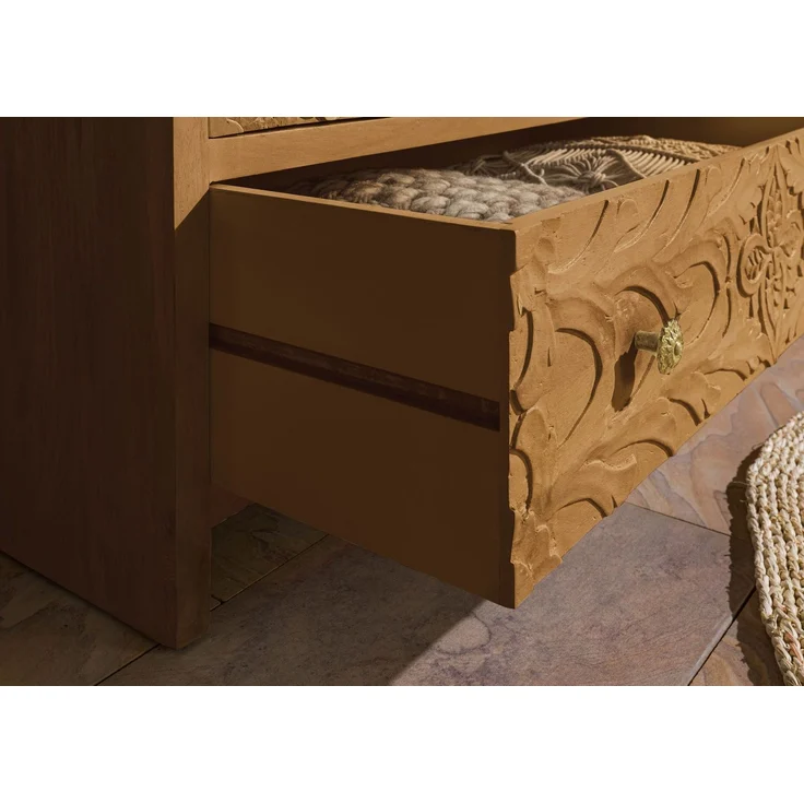 Kleiderschrank Mango 108 x 64 x 180 natur lackiert KASHMIR #106 – Bild 5