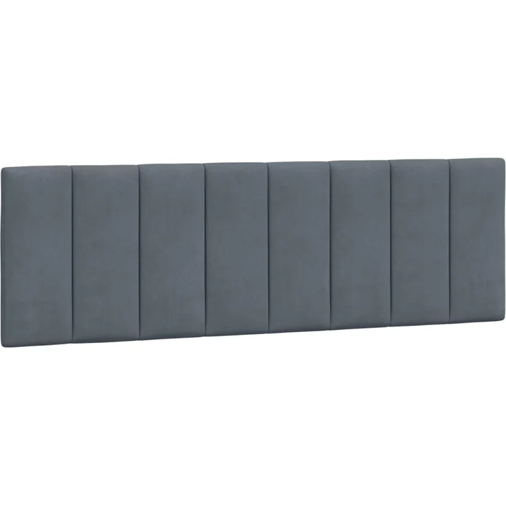 vidaXL Kopfteil-Kissen Dunkelgrau 160 cm Samt 374676 – Bild 2