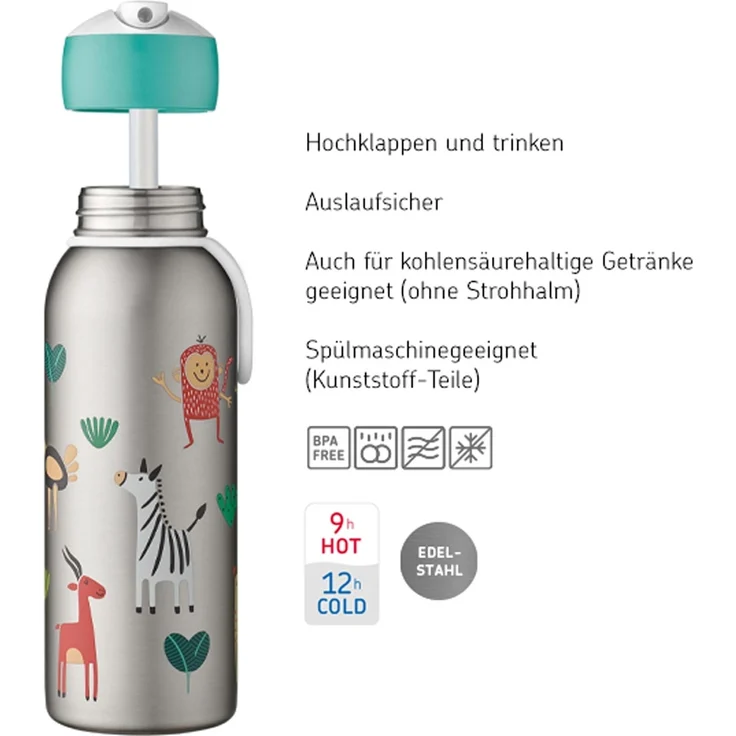 Mepal CAMPUS Thermoflasche Flip-Up 350 ml Unicorn Glow (2025) – Bild 3