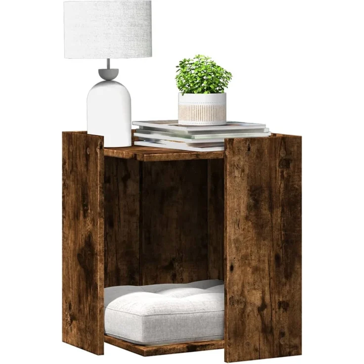 vidaXL Katzenklo Räuchereiche 42x42x51 cm Holzwerkstoff 857746 – Bild 1