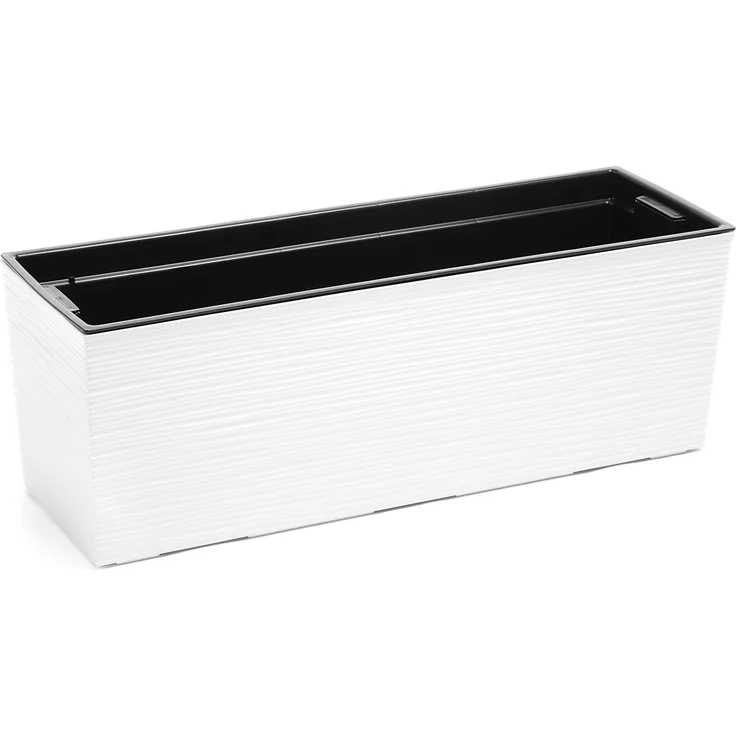 KADAX Blumentopf Balkonkasten Griffe 19x56cm Weiß – Bild 3