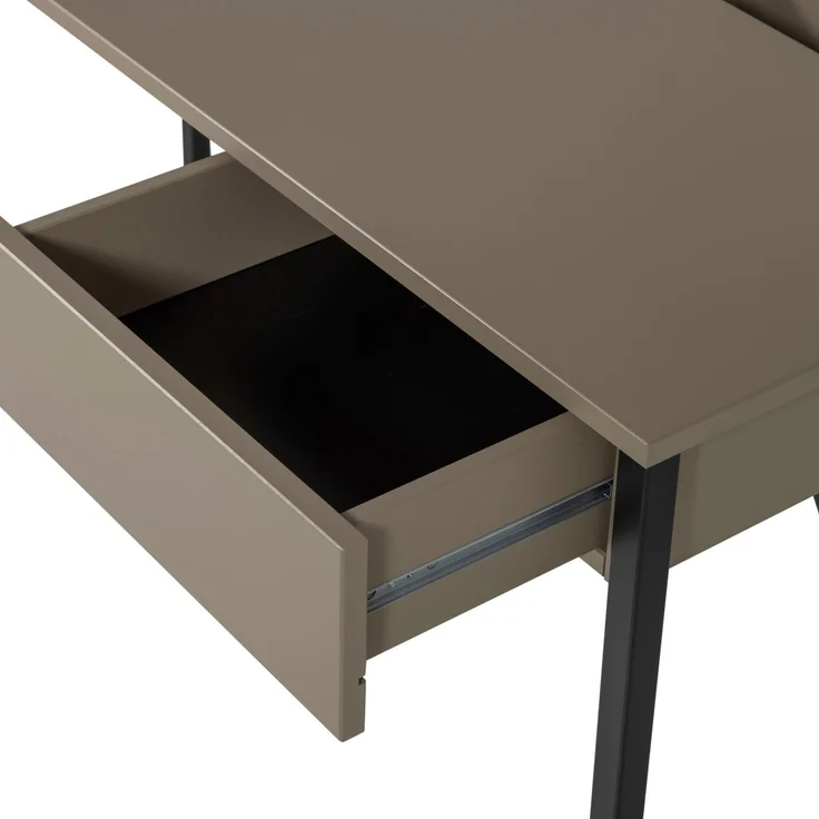 Schreibtisch New Julius aus Kiefernholz FSC, modern mit Schublade, Braun, 126 x 53 cm – Bild 5