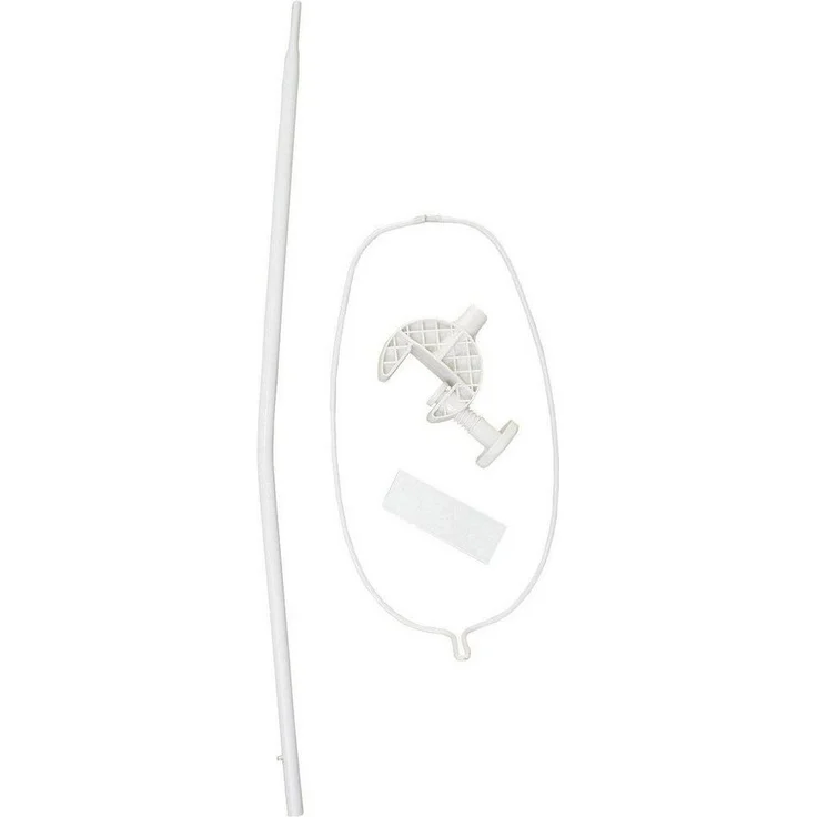roba Himmelstange - Universal Himmelhalter in weiß - ca. 150 cm - rund