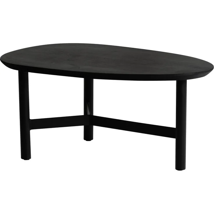 MID.YOU Couchtisch, Schwarz, 86x37x50 cm, modernes Design für das Wohnzimmer