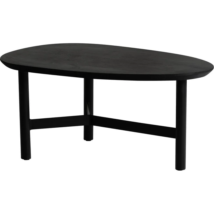 MID.YOU Couchtisch, Schwarz, 86x37x50 cm, modernes Design für das Wohnzimmer