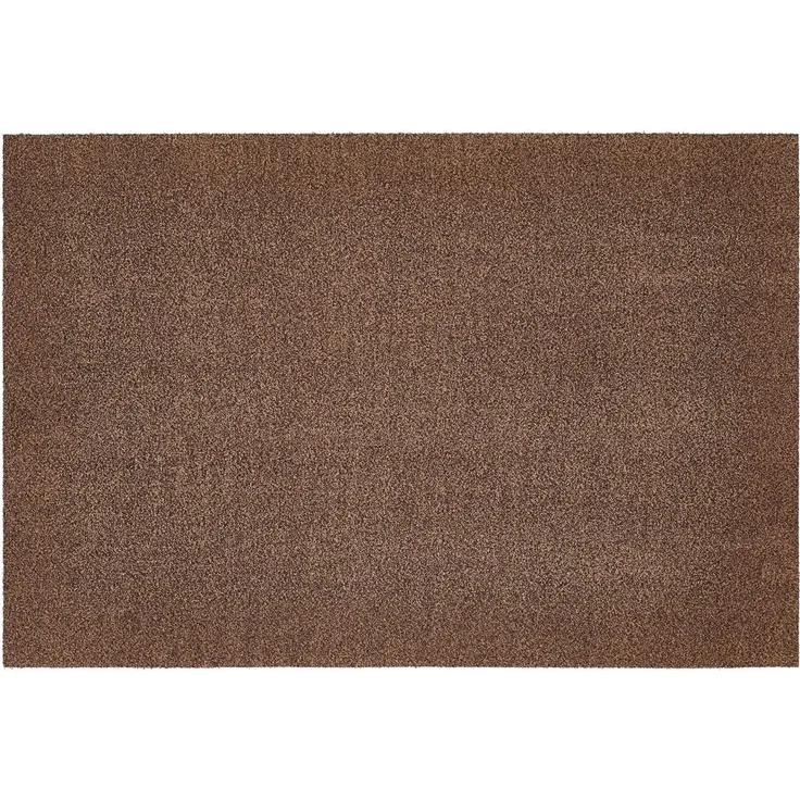 andiamo Fußmatte Samson – waschbare Fussmatte innen – rutschfeste und saugfähige Schmutzfangmatte aus Baumwolle – pflegeleichte Türmatte 60x100 cm cm, Braun