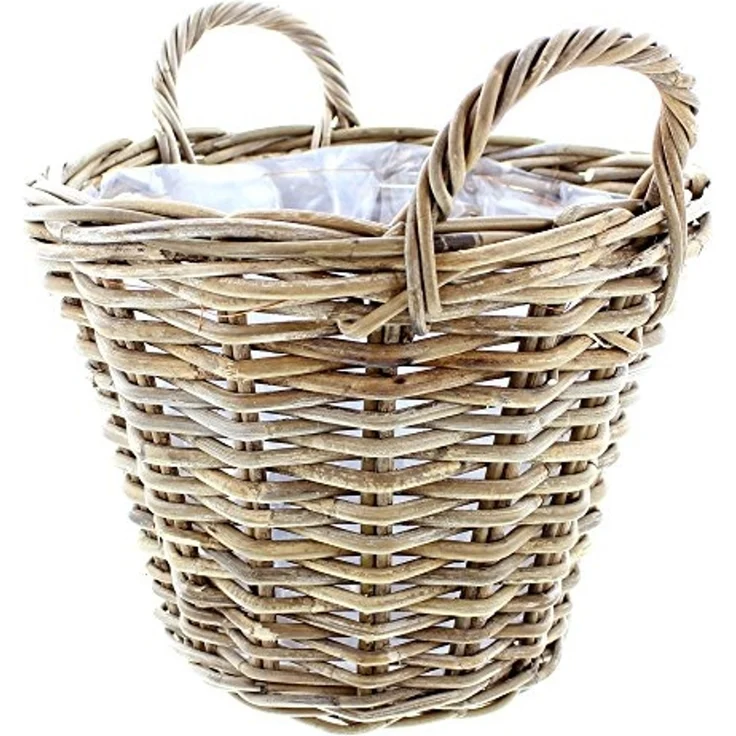 Pflanzkorb Blumenkorb Blumentopf Pflanzentopf Korb Übertopf Blumenkübel – Bild 2