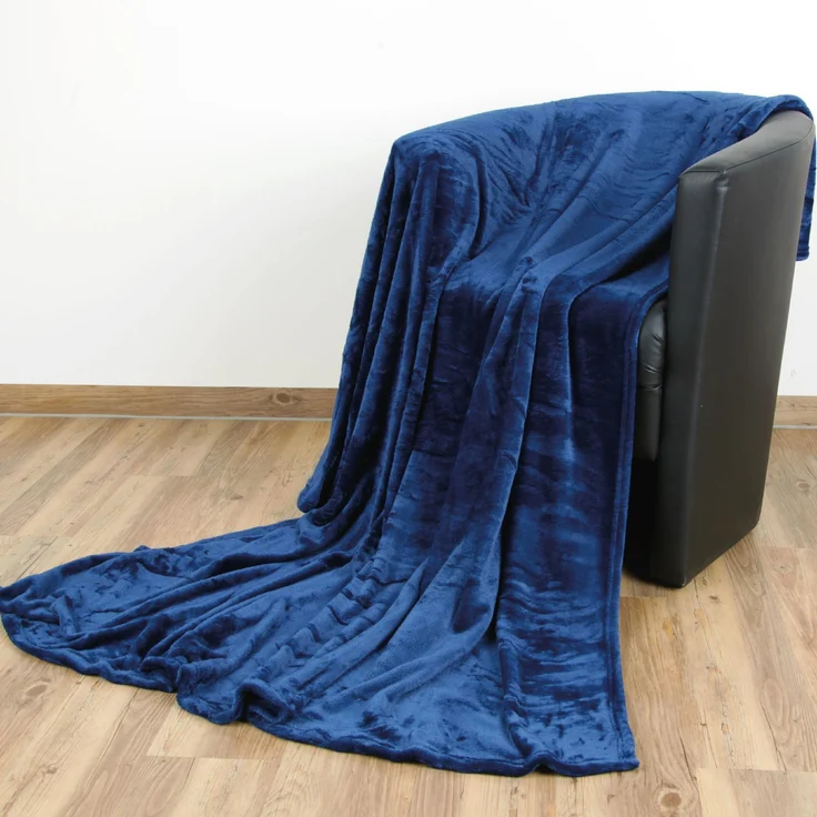 Kuscheldecke "Celina" Blau 80x120 cm – Bild 1