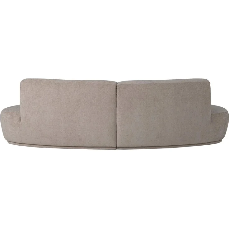 Sofa Batavier 4-Sitzer aus Webstoff, modern halbrund, sandfarben, großzügiges Familiensofa – Bild 6