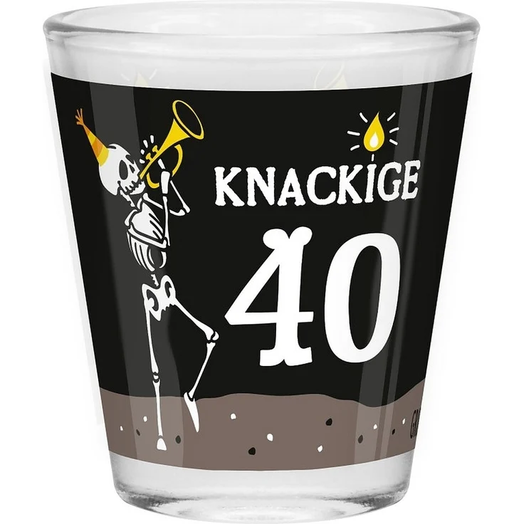 Schnapsglas Shot Stamper Lustiges Motiv Geschenk Sheepworld 40 Geburtstag 074536