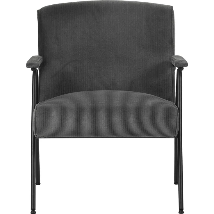 Albatros Designer Vintage Sessel Stanford, hochwertiger Cord Stoff Bezug in Grau, sehr bequeme S-Federn, Relaxsessel Loungesessel für Wohnzimmer, Schlafzimmer oder als Fernsehsessel – Bild 5