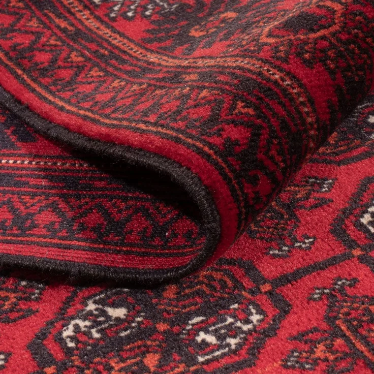 Läufer Afghan - Buchara - 294 x 84 cm - rot – Bild 4