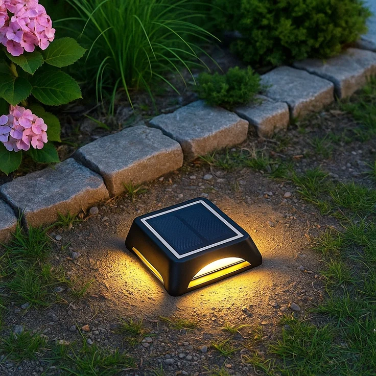 LED Solar-Wandleuchte, Bodenstrahler, IP65, Stufenschalter, L 14 cm – Bild 3