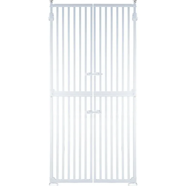 RAMROXX Treppenschutzgitter Absperrgitter weiß 86-96cm 180cm Hoch