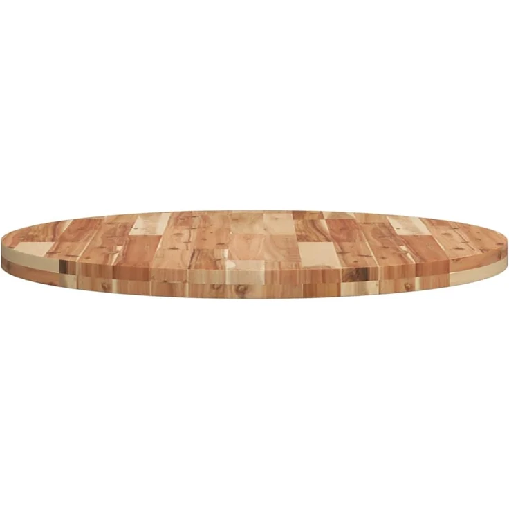vidaXL Tischplatte Rund Ø80x4 cm Massivholz Akazie 4008704 – Bild 6