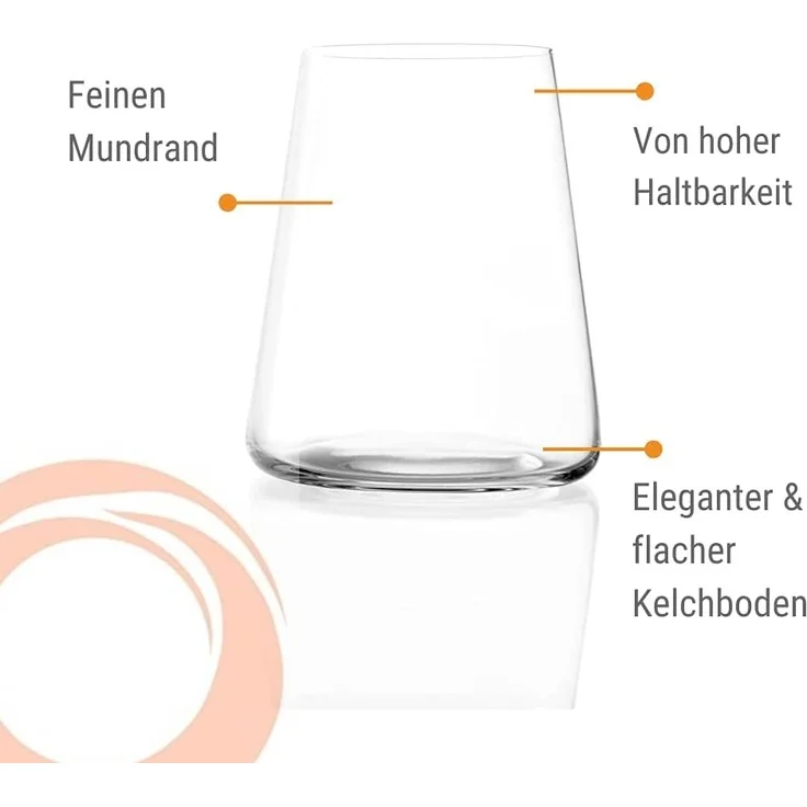 Stölzle Weinglas Stölzle Lausitz Power Becher Set 12tlg. Weiß- und Rotweinbecher, Glas – Bild 2