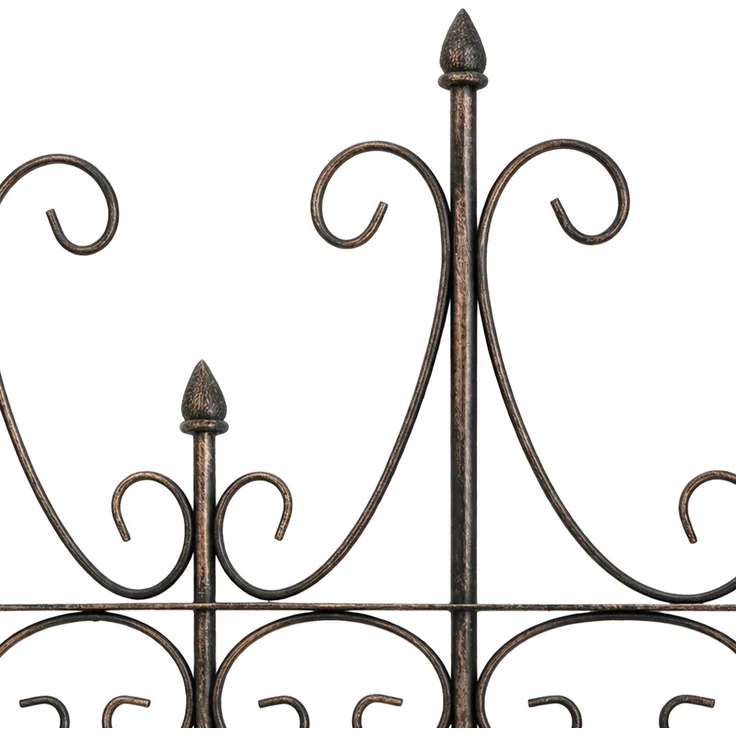 Rankgitter KALLE - 100x2x150cm, Metall, Bronze | Rankhilfe Kletterpflanzen Gartendekoration – Bild 6