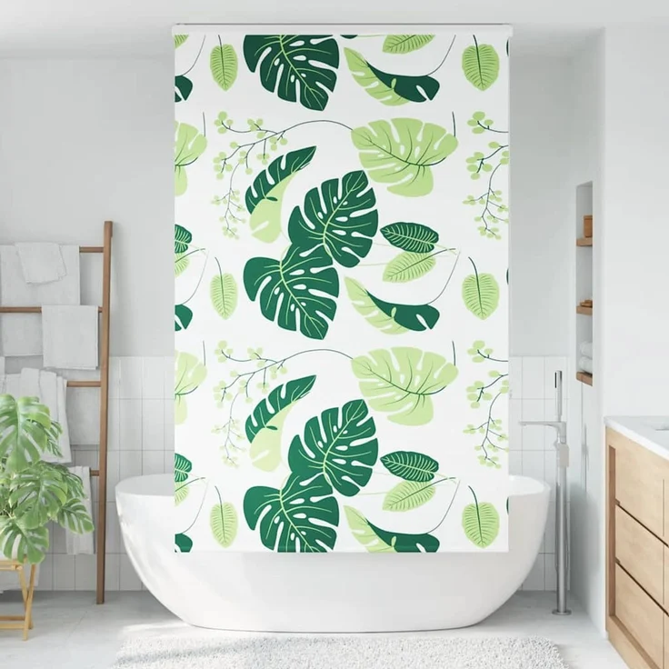 vidaXL Duschrollo mit Kassette 140x240 cm Stoffbreite 136 cm 4014972 – Bild 2