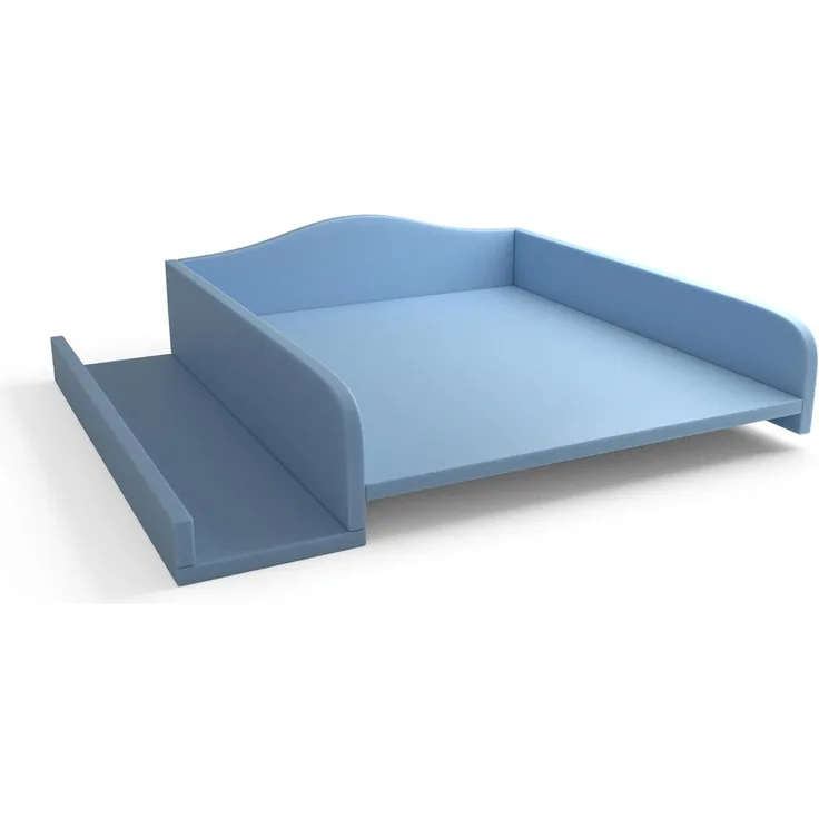 regalik Wickelaufsatz für Waschmaschine – Wickelauflage 60x70 cm – Laminierte Holzplatte – Hellblau – 82 x 72 x 10 cm – Sicherer & Platzsparender Wickeltischaufsatz