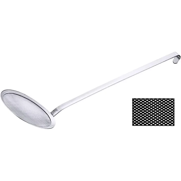 Contacto Edelstahl Netz-Schaumlöffel, Druchmesser 16 cm feines Gewebe