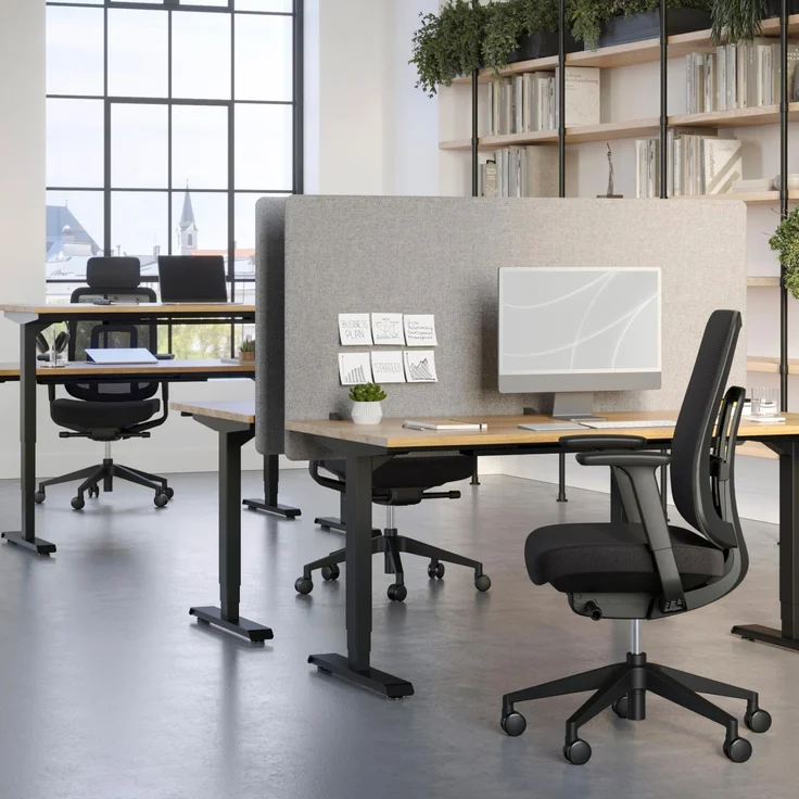 Ergotopia 'PureBack' ergonomischer Bürostuhl mit Lordosenstütze & 4D-Armlehne, Schwarz, ohne Kopfstütze – Bild 9
