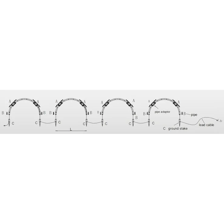 LED-Zaunleuchte 96 warmweiße LED – Bild 5