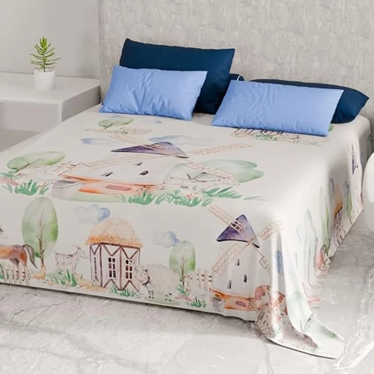 PETTI Artigiani Italiani - Sofaüberwurf aus Mikrofaser, 180x270 cm, Fantasia Party 02 | Mehrzweck-Überwurf für Sofas, Tagesdecke und Tischdecken | Schutzüberwurf waschbar – Bild 4