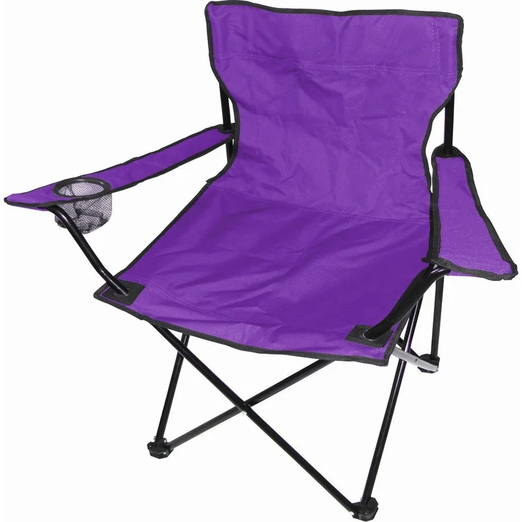 5-tlg Camping Set Campingtisch + 4 x Campingstuhl Klappstuhl Lila – Bild 4