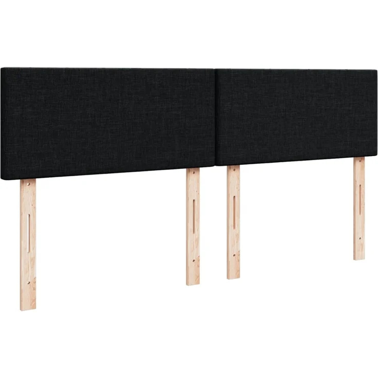 vidaXL Boxspringbett mit Matratze Schwarz 180x200 cm Stoff 3287530 – Bild 7