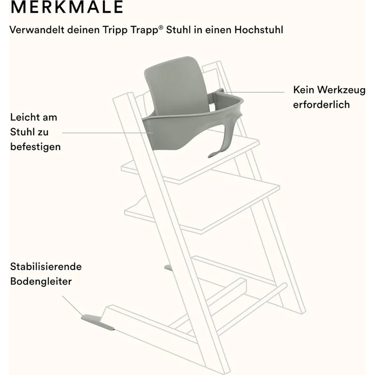 Stokke Babyset für 'Tripp Trapp' Hochstuhl, Glacier Green – Bild 2
