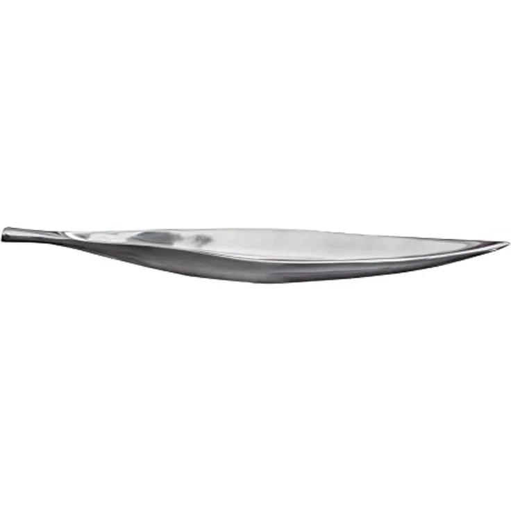 riess-ambiente Dekoschale SILVER LEAF 60cm silber, Wohnzimmer · Obst · Schlüssel · Handarbeit · Metall · Modern