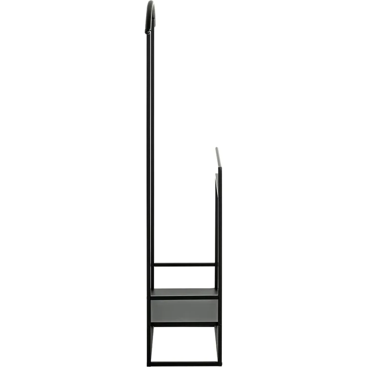 HAKU Möbel Herrendiener schwarz, Metall - Maße: B 47 cm x H 128 cm x T 26 cm, Style: Modern – Bild 3