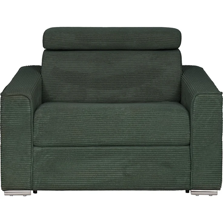Vente-unique - VIZIR - Schlafsessel - Metall - Stahl - Tannengrün - 124 x 95 x 105 cm – Bild 3