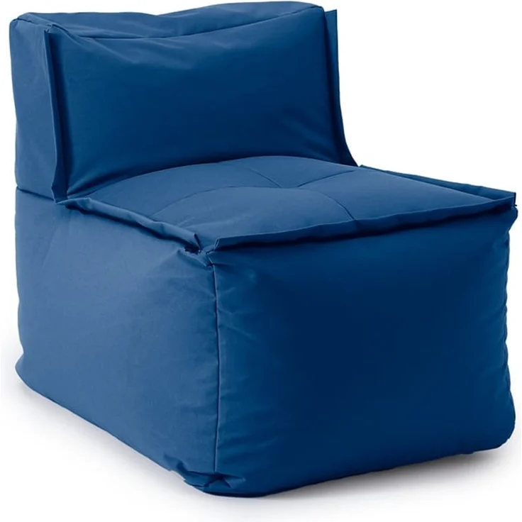 Lumaland Sitzsack-Sofa, Polyester, Mittelteil, Dunkelblau, 70 x 81 x 54 cm – Bild 1