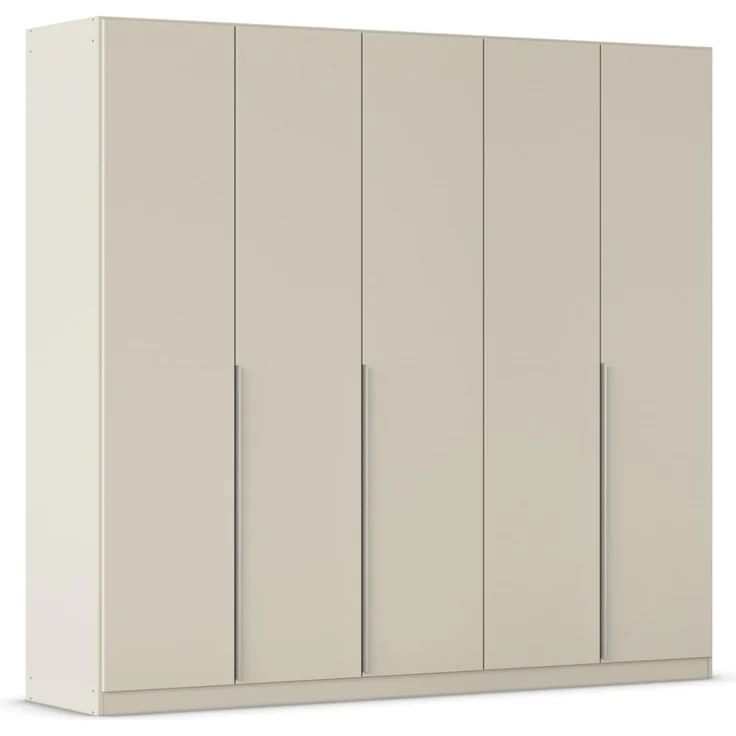 Rauch Möbel Alabama, Kleiderschrank für Schlafzimmer, Kinderzimmer, Wohnzimmer, Garderobe, Flur, 5-türig, mit Zubehör Basic, Farbe Beige, Breite 226 cm – Bild 1