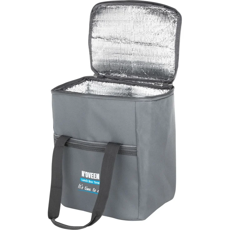 Thermotasche für Lunchbox | Tragbare Picknicktasche | Grau | 30x23x16cm – Bild 4