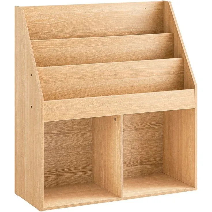SoBuy KMB01-N Kinderregal, Spanplatte, Melamin, Helle Eiche, 63 x 90 x 30 cm