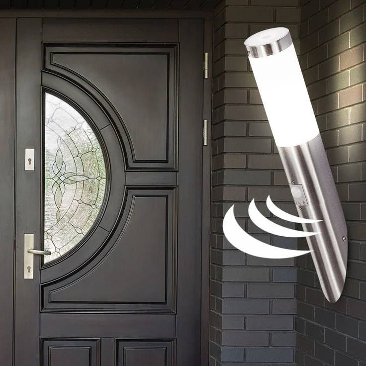 LED Außenlampe mit Bewegungsmelder aus Edelstahl – Bild 7