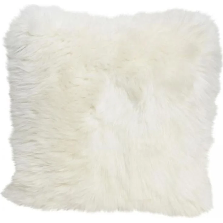 Lammfellkissen Merino Weiß mit Inlett – Bild 2