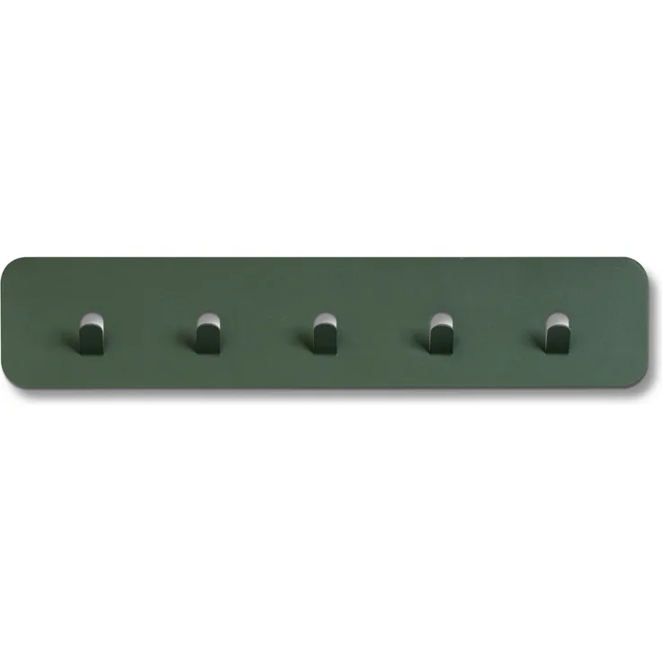 Garderobenleiste >Tilly< in grün, Metall - 50x10x3cm (BxHxT)