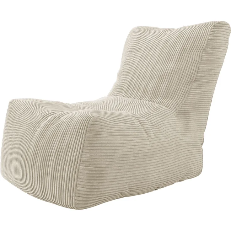 Mirjan24 'Remna Cord' Sitzsack für Indoor, Beige, 80 x 100 x 90 cm, Textil